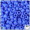 BeadTin Periwinkle Opaque 9mm Barrel Plastic Pony Beads (500pcs)